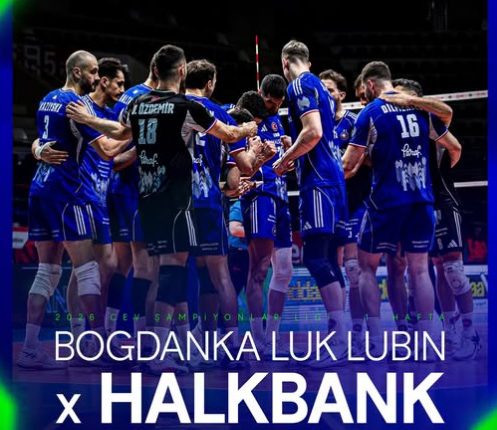 Temsilcimiz Halkbank, CEV Erkekler Şampiyonlar Ligi B Grubu ilk maçına çıkacak.