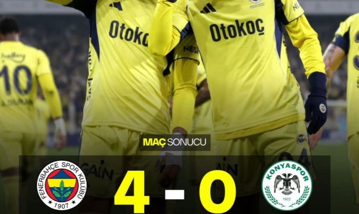 Fenerbahçe ilk yarıda işi bitirdi.
