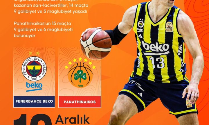 Temsilcimiz Fenerbahçe Beko, EuroLeague’nin 16. haftasında Panathinaikos Aktor’u konuk ediyor.