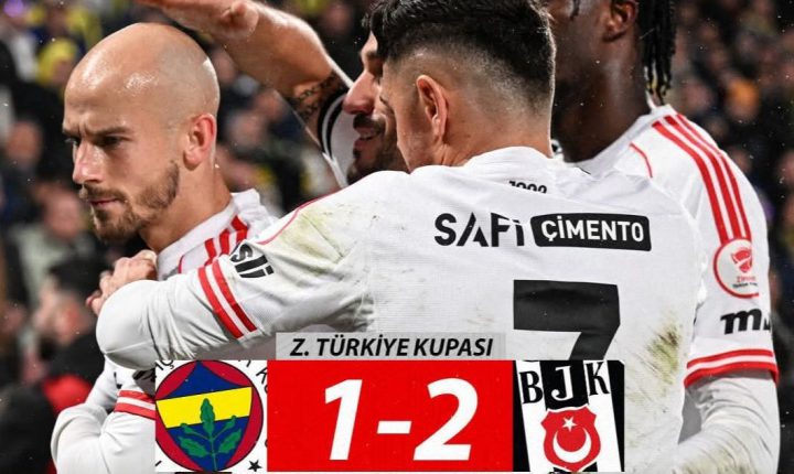 🏆 Ziraat Türkiye Kupası C Grubu ilk hafta maçında, Beşiktaş deplasmanda Fenerbahçe’yi Çerny,nin 2 golüyle mağlup etti.