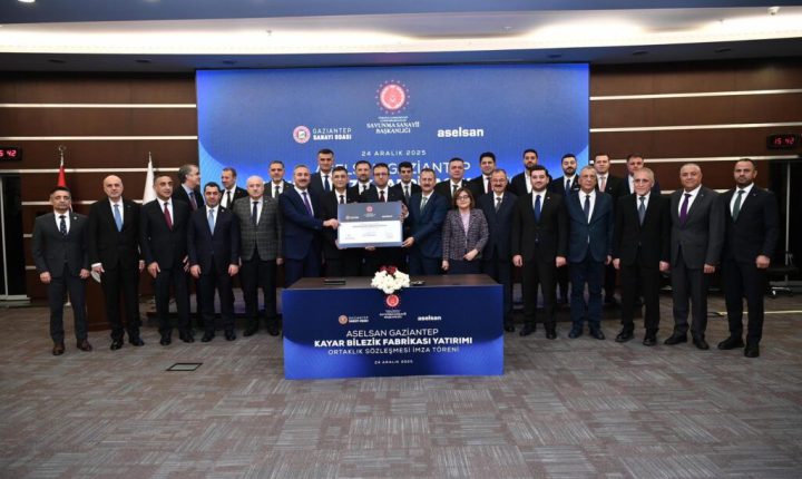 ASELSAN Gaziantep Kayar Bilezik Fabrikası Yatırımı Ortaklık Sözleşmesi İmzalandı