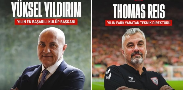 Bakırköy Ata Spor Kulübü tarafından bu yıl 6.sı düzenlenen Sporun Enleri Ödül töreninde, Samsunspor Başkanı Yüksel Yıldırım Yılın en iyi kulüp başkanı. ve Yılın Teknik Direktörü seçilen Thomas Reis’i tebrik ederiz…👏