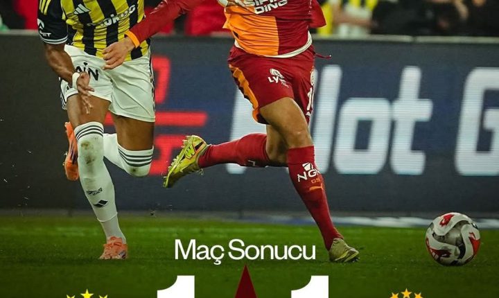 Fenerbahçe 90 +6, da beraberliği yakaladı