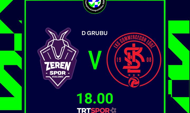 Temsilcimiz Zeren Spor, CEV Kadınlar Şampiyonlar Ligi D Grubu’nda ikinci maçına çıkacak.