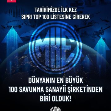 📈🏆 DÜNYANIN EN BÜYÜK 100 SAVUNMA SANAYİİ ŞİRKETİNDEN BİRİYİZ!