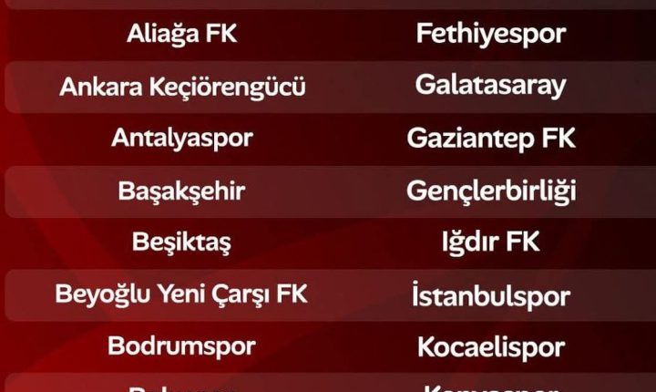 Ziraat Türkiye Kupası’nda grup aşamasına katılan takımlar belli oldu!