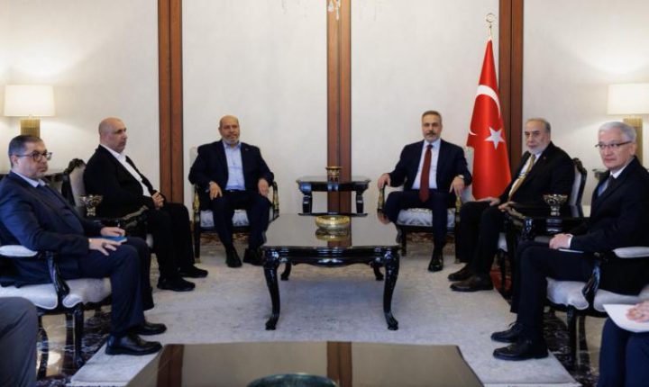 Türkiye Cumhuriyeti Dışişleri Bakanı Fidan, Hamas heyetiyle görüştü