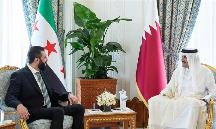 Suriye Cumhurbaşkanı Şara, Doha’da Katar Emiri Al Sani ile görüştü