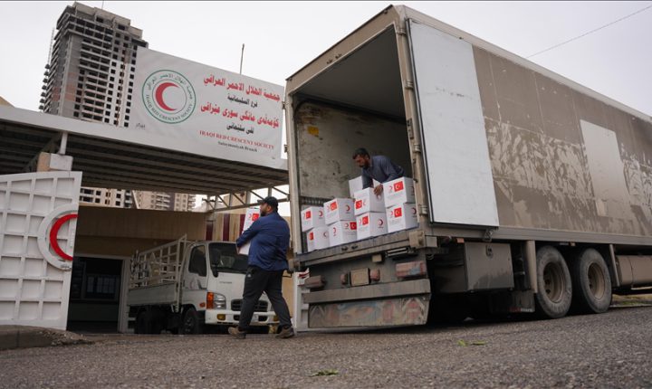 Türk Kızılay, Irak’ın Süleymaniye kentinde selzedelere yardım ulaştırdı