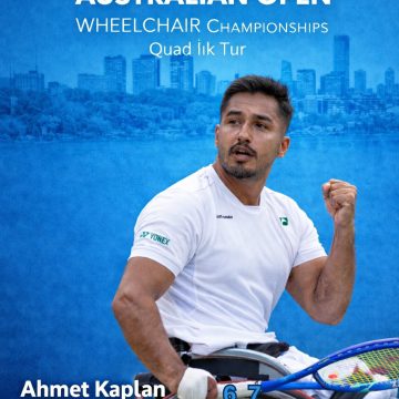🇹🇷🎾 Para tenisçi Ahmet Kaplan, quad tekerlekli sandalye kategorisinde çeyrek finale yükseldi.