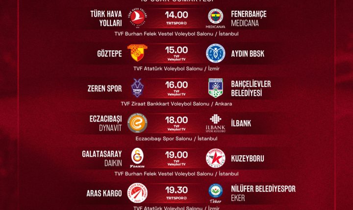 🏐 Vodafone Sultanlar Ligi’nde 15. hafta heyecanı yaşanacak.