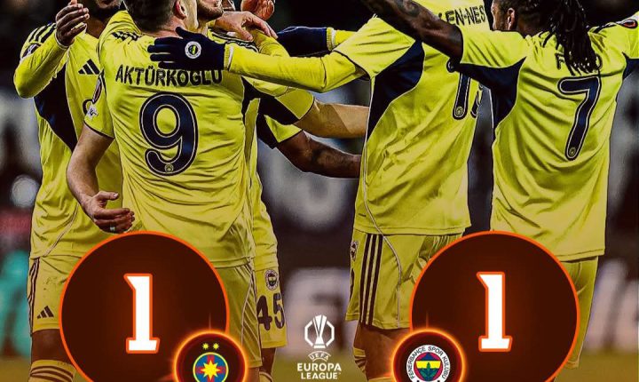 🇹🇷 Temsilcimiz Fenerbahçe, deplasmanda FCS Bükreş ile 1-1 berabere kaldı.