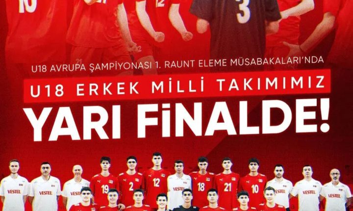 🏐 18 Yaş Altı Erkek Voleybol Milli Takımımız, Avrupa Şampiyonası Elemeleri’nde A Grubu’ndaki üçüncü ve son maçında Kosova’yı 3-0 yenerek yarı finale yükseldi.