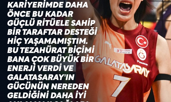 🏐 Galatasaray Daikin’in Çinli oyuncusu Wang Yuanyuan, açıklamalarda bulundu.