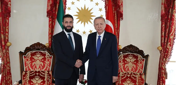 Türkiye Cumhuriyeti Cumhurbaşkanı Erdoğan, Suriye Cumhurbaşkanı Şara ile görüştü