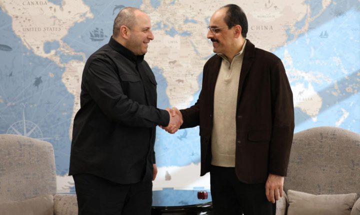 Türk MİT Başkanı Kalın, Ukrayna Ulusal Güvenlik ve Savunma Konseyi Sekreteri Umerov ile görüştü