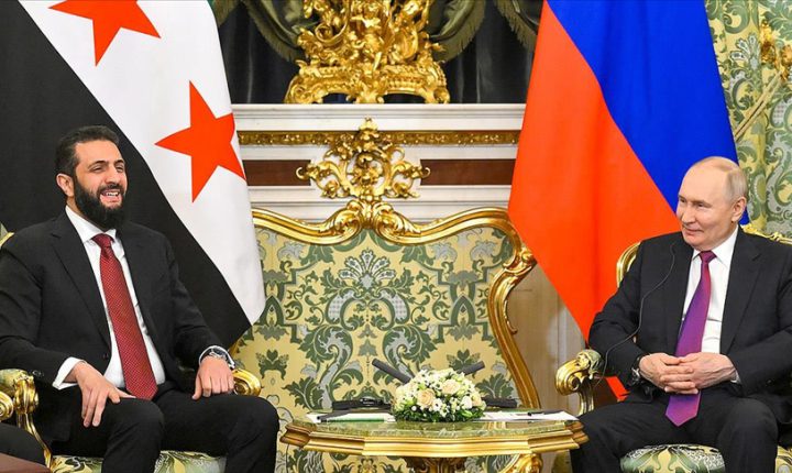 Rusya Devlet Başkanı Putin ve Suriye Cumhurbaşkanı Şara Moskova’da görüştü