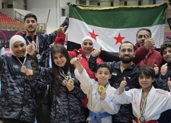Suriye’nin El-Nidal Karate Takımı, Ürdün’de 10 Madalya Kazandı