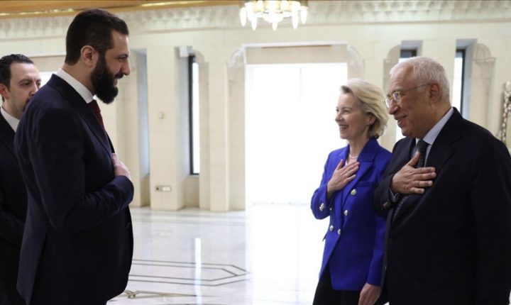 Von der Leyen: Avrupa, Suriye’nin yeniden inşası için destek verecek