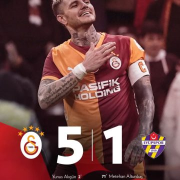 Icardi,nin hattrick yaptığı maçta galatasaray RAMS Park’ta 3 puanı 5 golle aldı