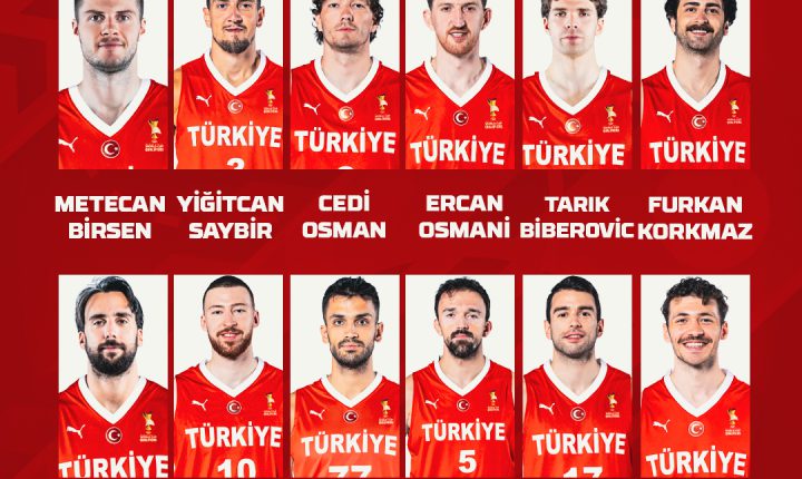 🇹🇷 A Milli Erkek Basketbol Takımımızın bu akşamki Sırbistan maçı kadrosu belli oldu