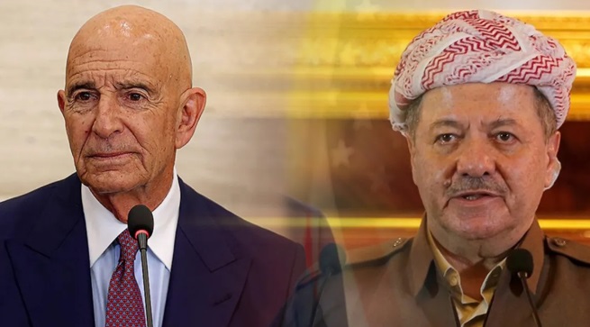 Barzani ve ABD Büyükelçisi Barrack, Suriye ve İran’daki Gelişmeleri Görüştü