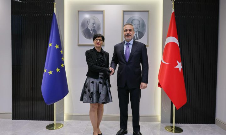 Bakan Fidan, AB Komiseri Marta Kos’u Ankara’da Kabul Etti