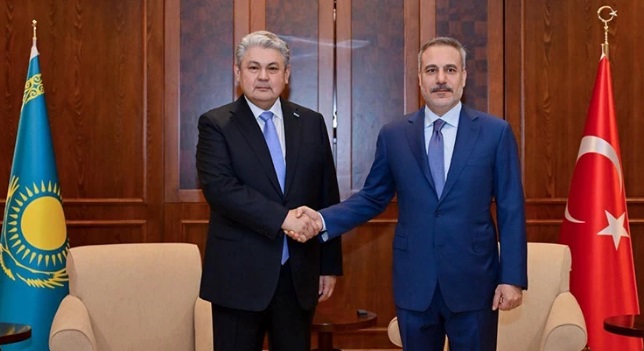 Türkiye Cumhuriyeti Dışişleri Bakanı Fidan, Kazak mevkidaşı Koşerbayev ile görüştü