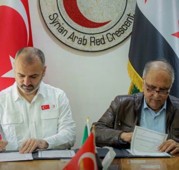 Suriye ve Türk Kızılay Başkanları İnsani Yardım Protokollerine İmza Attı