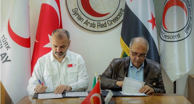 Suriye ve Türk Kızılay Başkanları İnsani Yardım Protokollerine İmza Attı