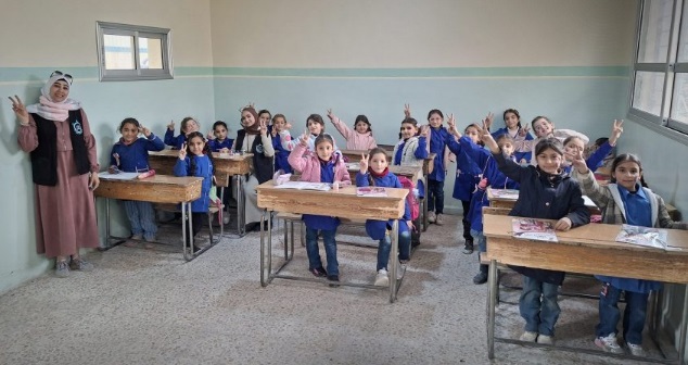 Suriye Şam Kırsalı’nda Restore Edilen İlkokul Açıldı