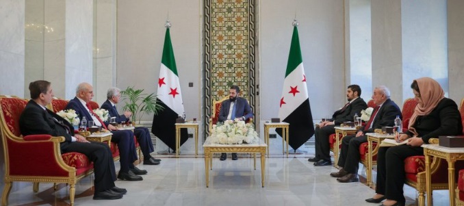 Suriye Cumhurbaşkanı Şara, Kürt Ulusal Konseyi’ni Kabul Etti