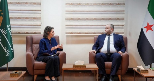 Suriye Limanları Müdürü Alluş, Britanya Temsilcisi Snow ile Görüştü