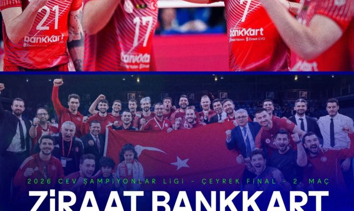 🇹🇷🏐 Temsilcimiz Ziraat Bankkart, CEV Erkekler Şampiyonlar Ligi çeyrek final rövanş maçında sahaya çıkacak.