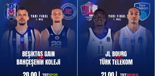 Temsilcilerimiz BKT EuroCup yarı final müsabakalarında sahaya çıkacak; heyecan TRT ekranlarında yaşanacak.