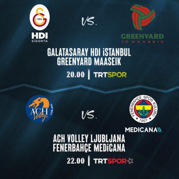 🇹🇷🏐 Temsilcilerimiz Galatasaray HDI Sigorta ve Fenerbahçe Medicana, CEV Cup’ta çeyrek final mücadelelerine çıkıyor.