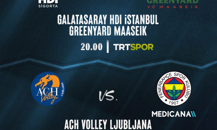 🇹🇷🏐 Temsilcilerimiz Galatasaray HDI Sigorta ve Fenerbahçe Medicana, CEV Cup’ta çeyrek final mücadelelerine çıkıyor.