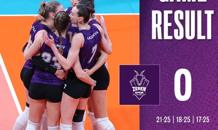 🇹🇷🏆2026 CEV Zeren Group Şampiyonlar Ligi çeyrek final ilk maçına son iki yılın şampiyonu Imoco Volley Connegliano’yu konuk eden Zeren spor 3-0′ yenildi. 🏐