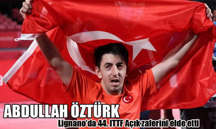 Teklerde; 2 Olimpiyat ve 3 Avrupa Şampiyonluğu bulunan Paralimpik sporcumuz Abdullah Öztürk, İtalya’daki Açık Turnuvada Klas 4-5’de birinciliği kazandı.
