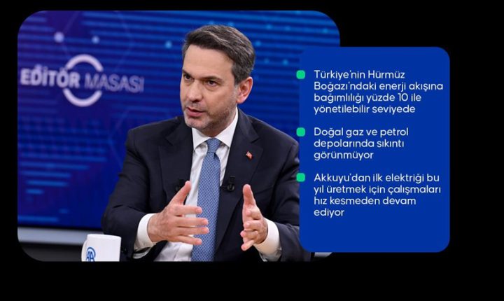 Enerji ve Tabii Kaynaklar Bakanı Bayraktar: Türkiye Cumhuriyeti ‘nin enerji arz güvenliğinde bir sorun bulunmuyor