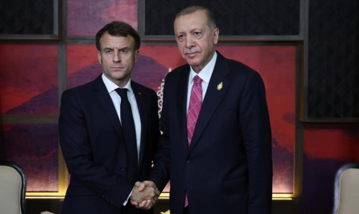Türkiye Cumhuriyeti Cumhurbaşkanı Erdoğan, Fransa Cumhurbaşkanı Macron ile görüştü