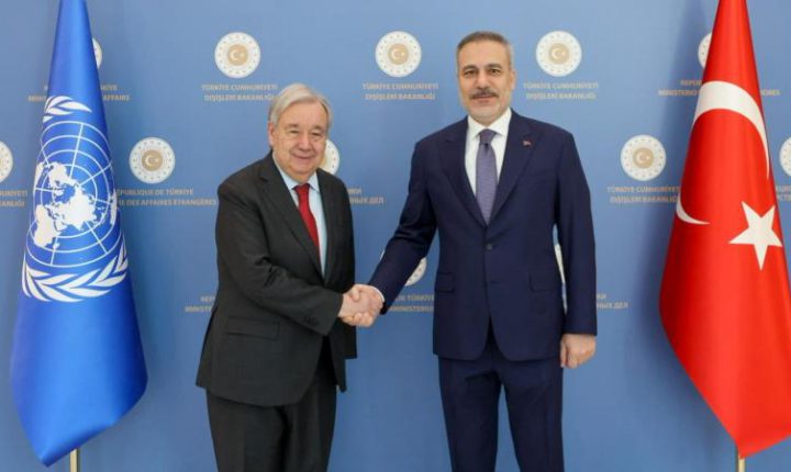 Bakan Fidan, BM Genel Sekreteri Guterres ile görüştü
