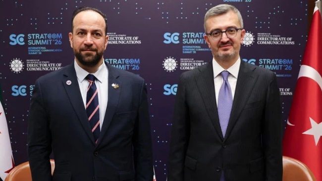 Türkiye Cumhuriyeti İletişim Başkanı Duran, Suriye Enformasyon Bakanı Mustafa ile görüştü