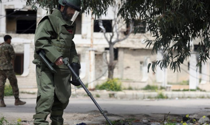 Suriye’nin başkenti Şam’ın El-Kabun Mahallesi Mühimmatlardan Arındırıldı