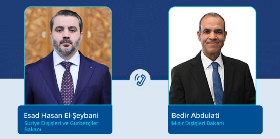 Suriye ve Mısır’dan İşbirliği ve İstikrar Vurgusu