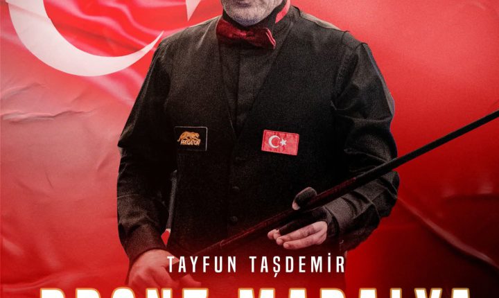 Tayfun Taşdemir, 3 Bant Bilardo Dünya Kupası’nda Bronz Madalya Kazandı! 🥉
