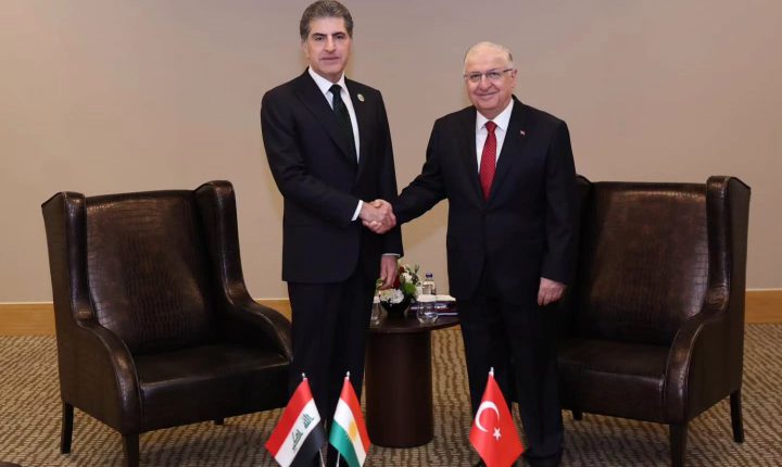 Türkiye Cumhuriyeti Millî Savunma Bakanı Güler, IKBY Başkanı Neçirvan Barzani ile Görüştü