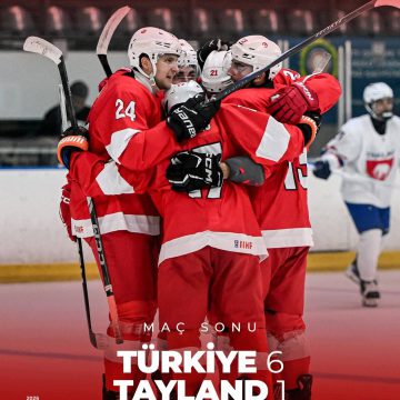 Erkek A Milli takımımız; 2026 IIHF BUZ HOKEYİ DÜNYA ŞAMPİYONASI III. Lig, A Grubu ilk maçında, rakibi Tayland’ı 6-1 mağlup etti. Tebrikler takım!