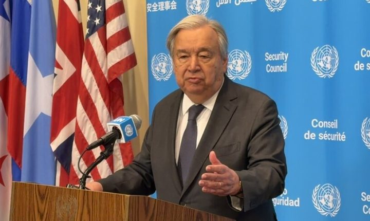 BM Genel Sekreteri Guterres, Orta Doğu’da müzakerelere devam edilmesi çağrısı yaptı