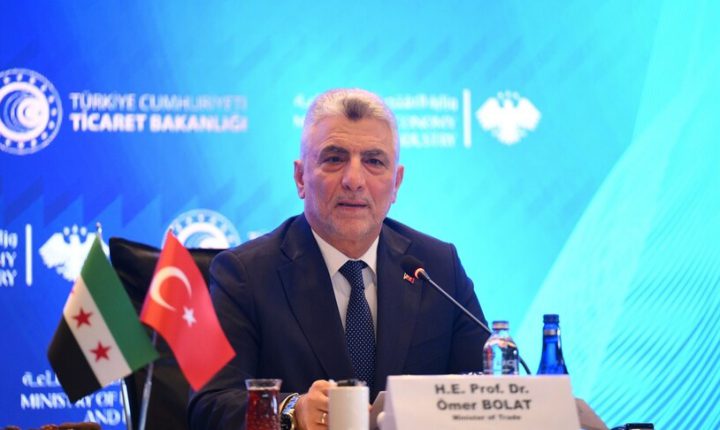 Bakan Bolat: Suriye ile ikili ticaretimizi 10 milyar dolara ulaştıracak her türlü çözüm ve mekanizmaları ele aldık